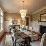 Crystal Spiral Wave Chandelier - CasaraHouse