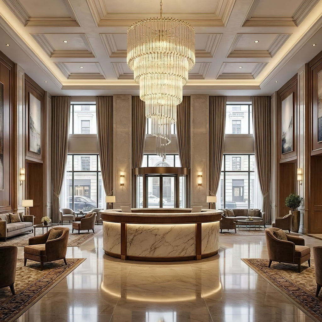 Crystal Spiral Wave Chandelier - CasaraHouse