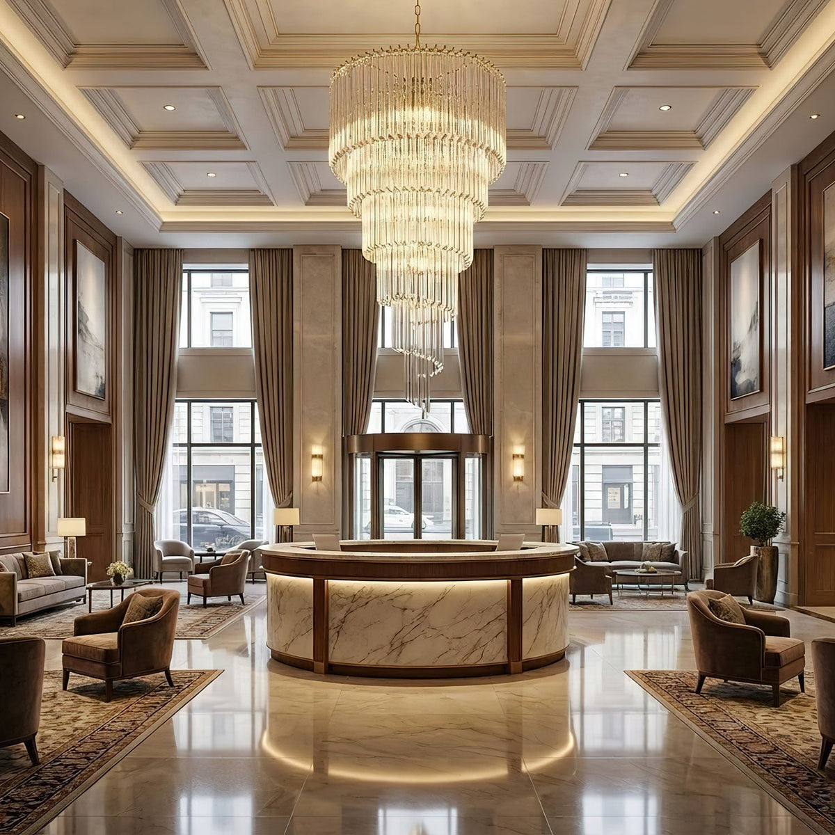 Crystal Spiral Wave Chandelier - CasaraHouse