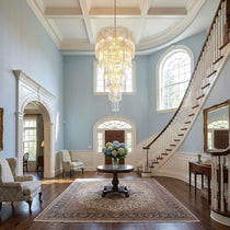 Crystal Spiral Wave Chandelier - CasaraHouse