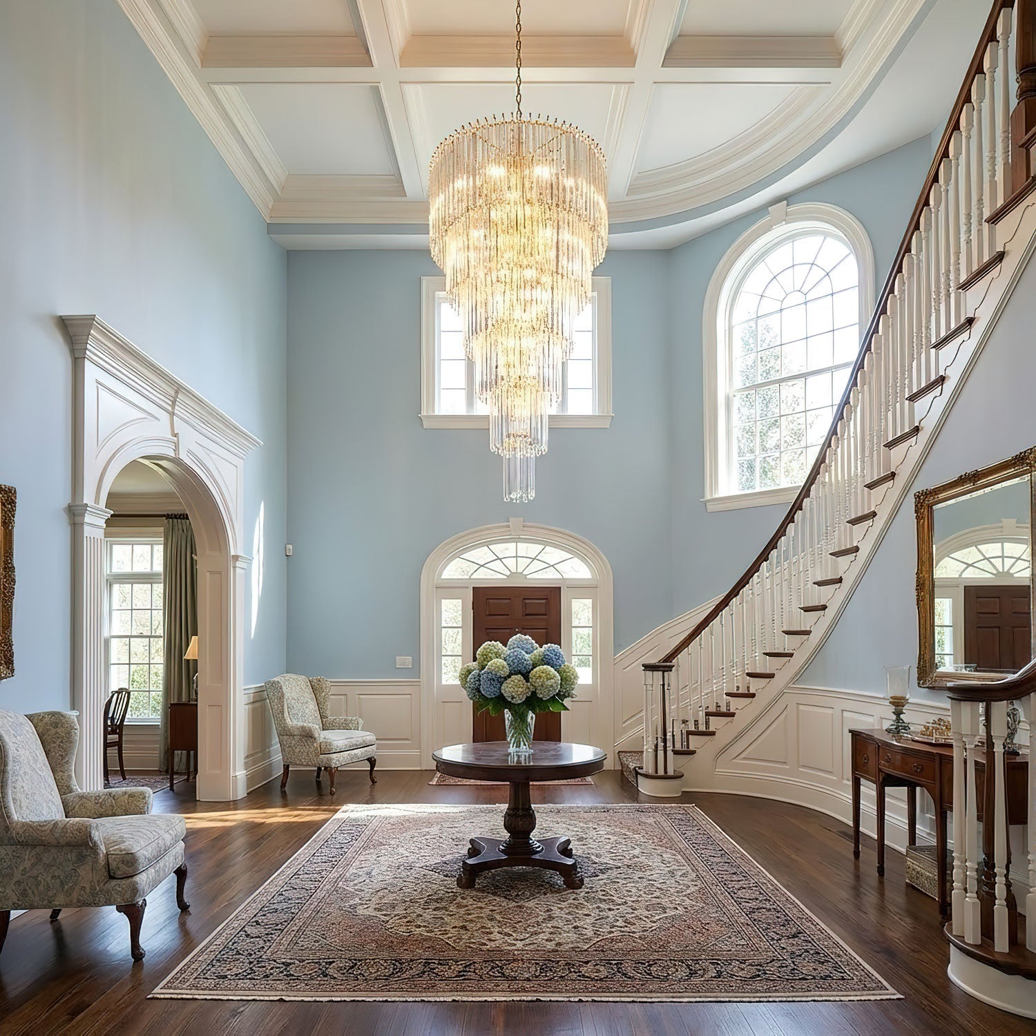 Crystal Spiral Wave Chandelier - CasaraHouse