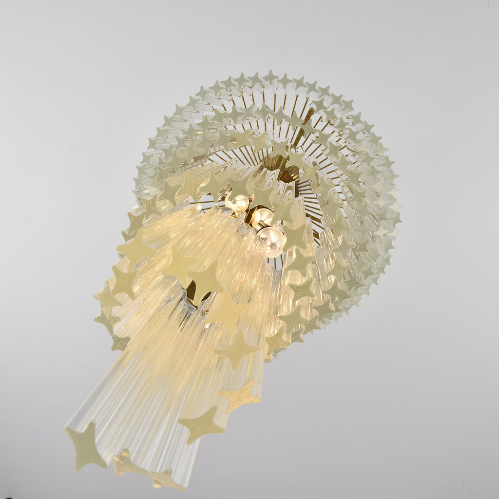 Crystal Spiral Wave Chandelier - CasaraHouse