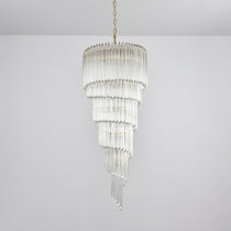 Crystal Spiral Wave Chandelier - CasaraHouse