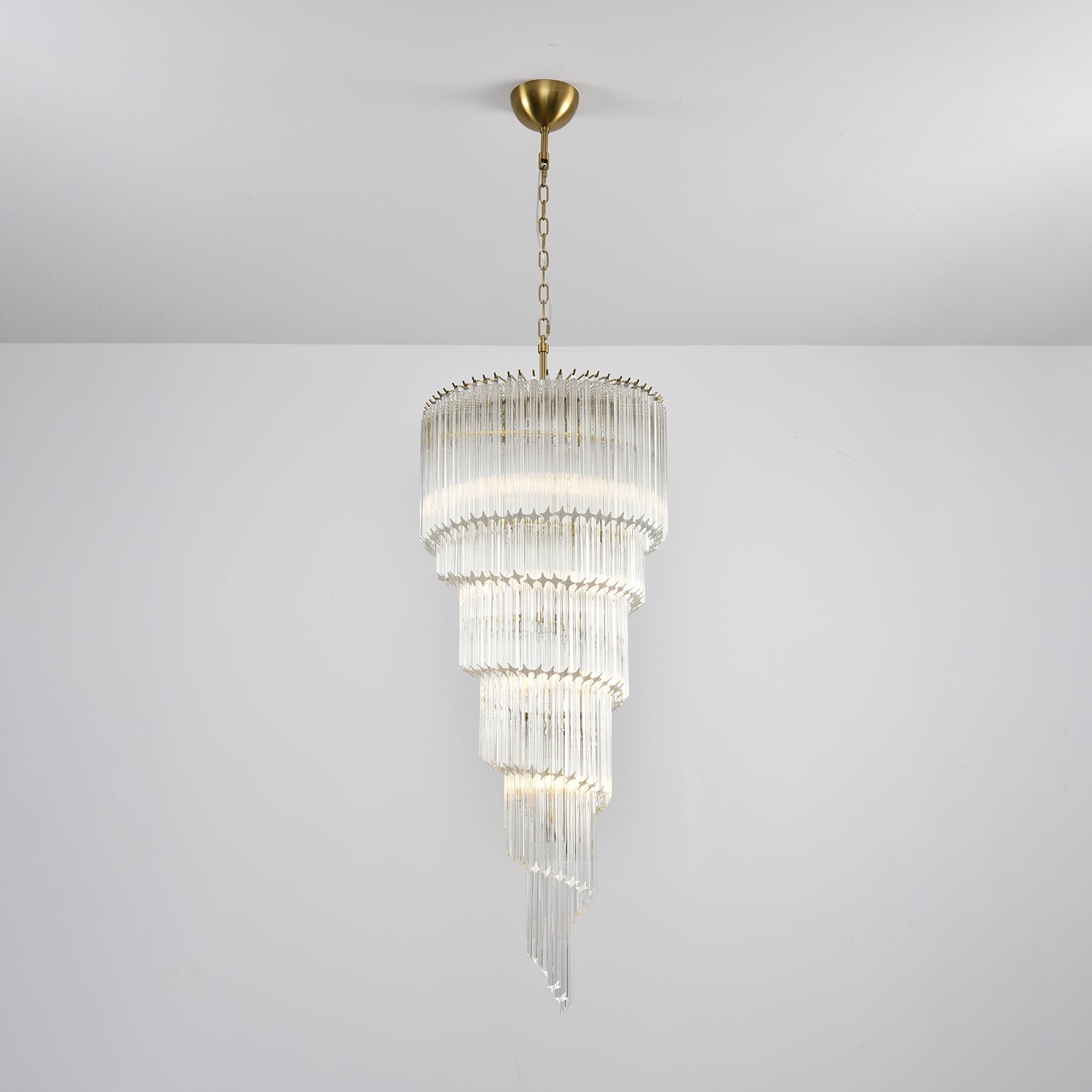 Crystal Spiral Wave Chandelier - CasaraHouse