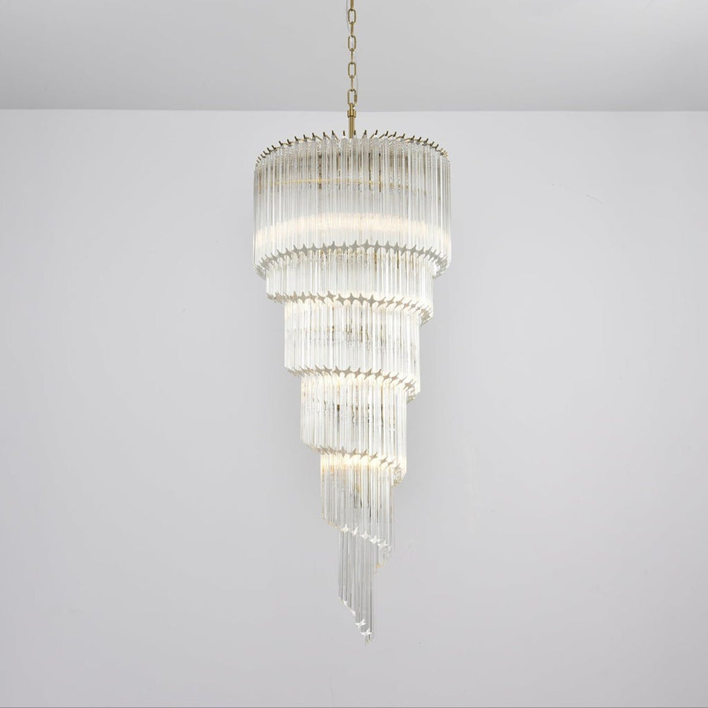 Cascada Spiral Clear Chandelier
