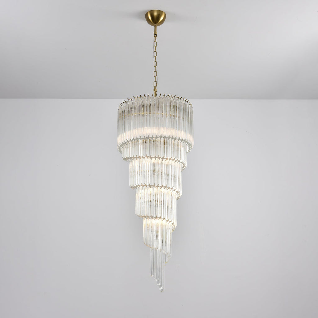 Crystal Spiral Wave Chandelier - CasaraHouse
