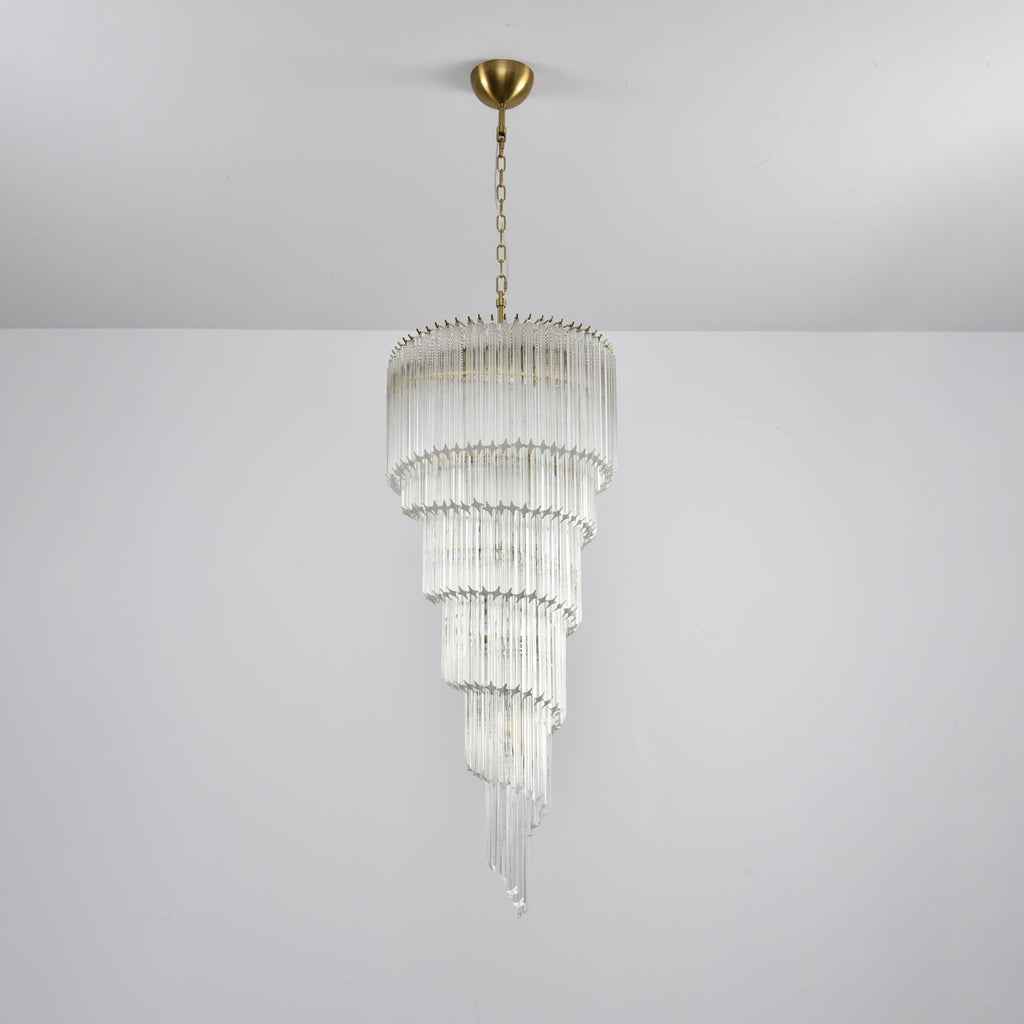 Crystal Spiral Wave Chandelier - CasaraHouse