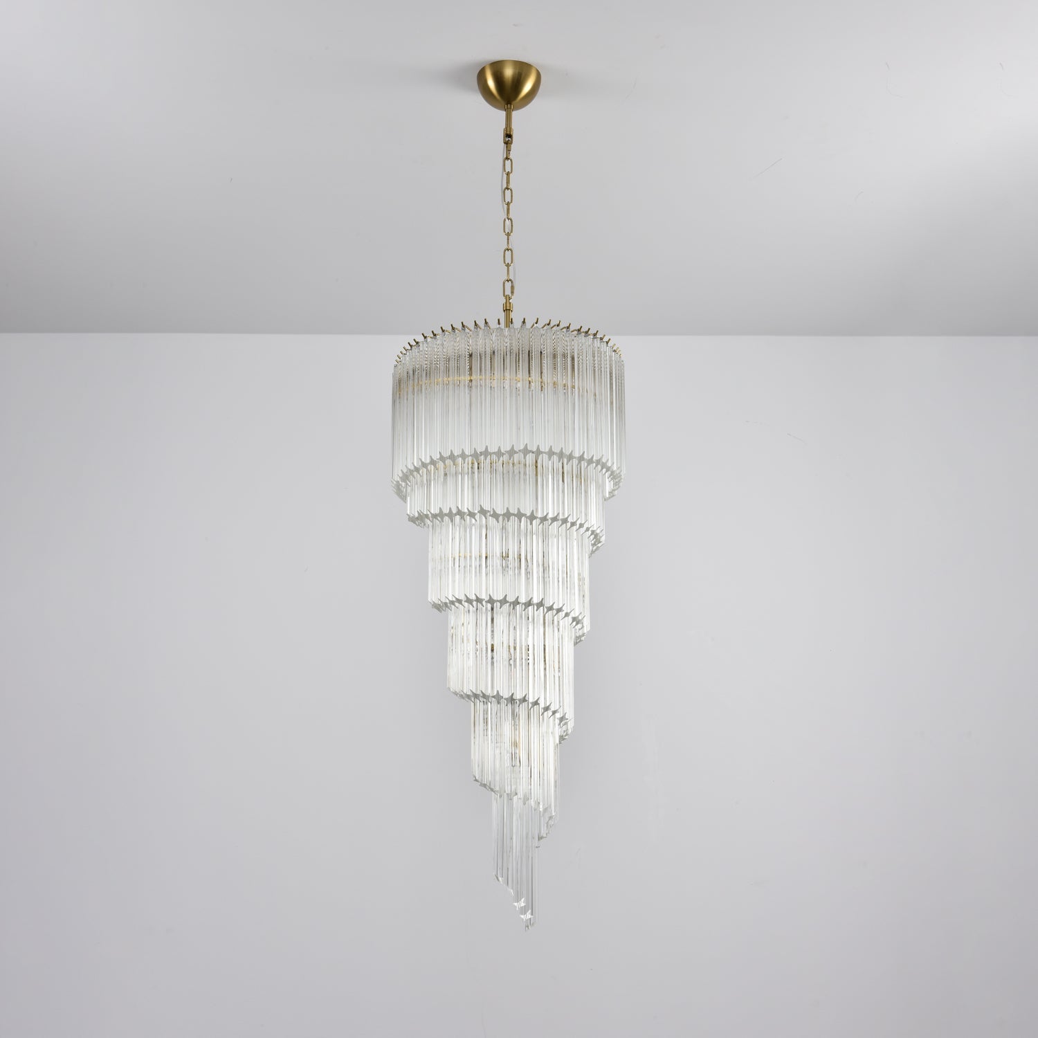 Transparent Twisting Raindrop Chandelier - CasaraHouse