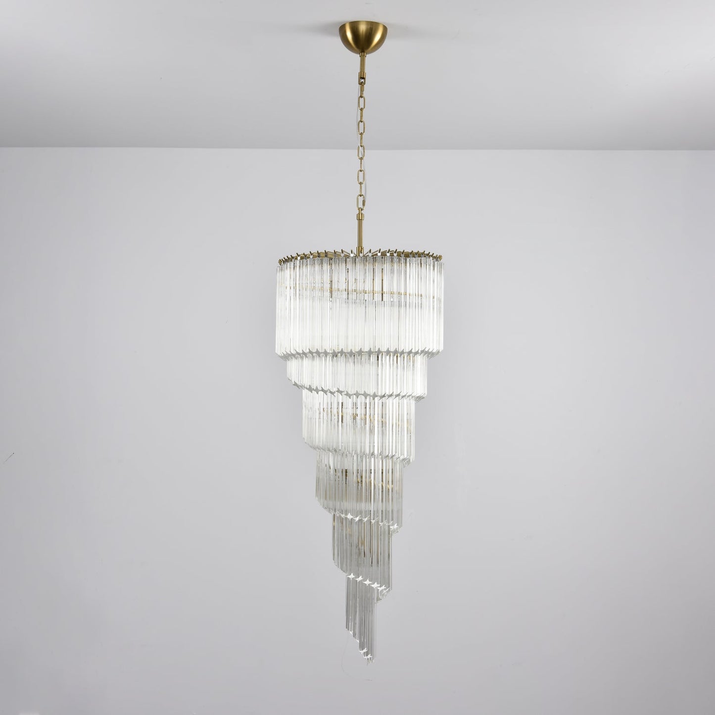 Transparent Twisting Raindrop Chandelier - CasaraHouse