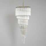 Crystal Spiral Wave Chandelier - CasaraHouse