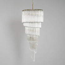 Crystal Spiral Wave Chandelier - CasaraHouse