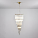 Transparent Twisting Raindrop Chandelier - CasaraHouse
