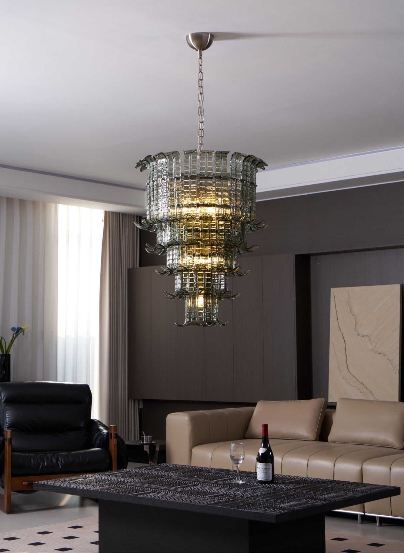 Cascade Murano Glass Chandelier