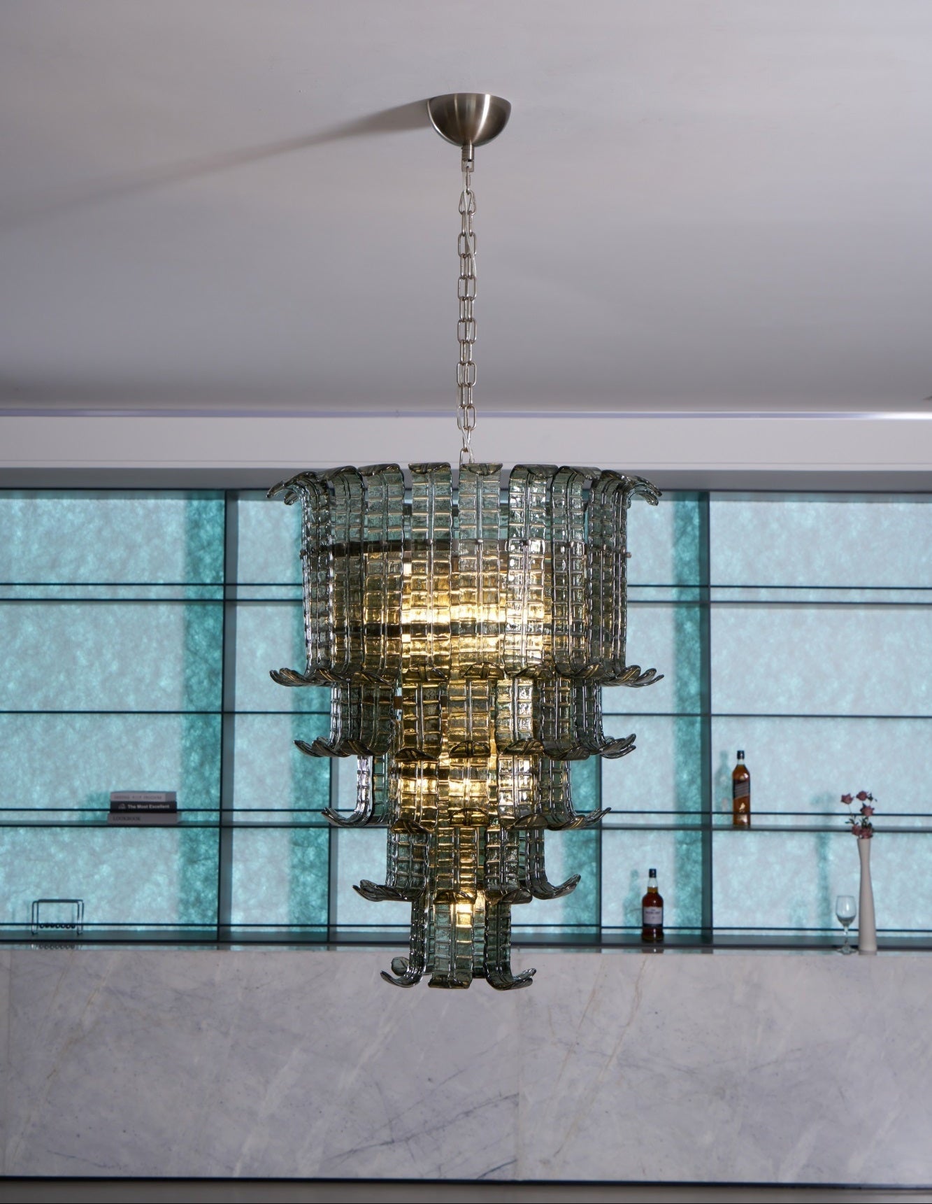 Cascade Murano Glass Chandelier