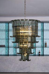 Cascade Murano Glass Chandelier