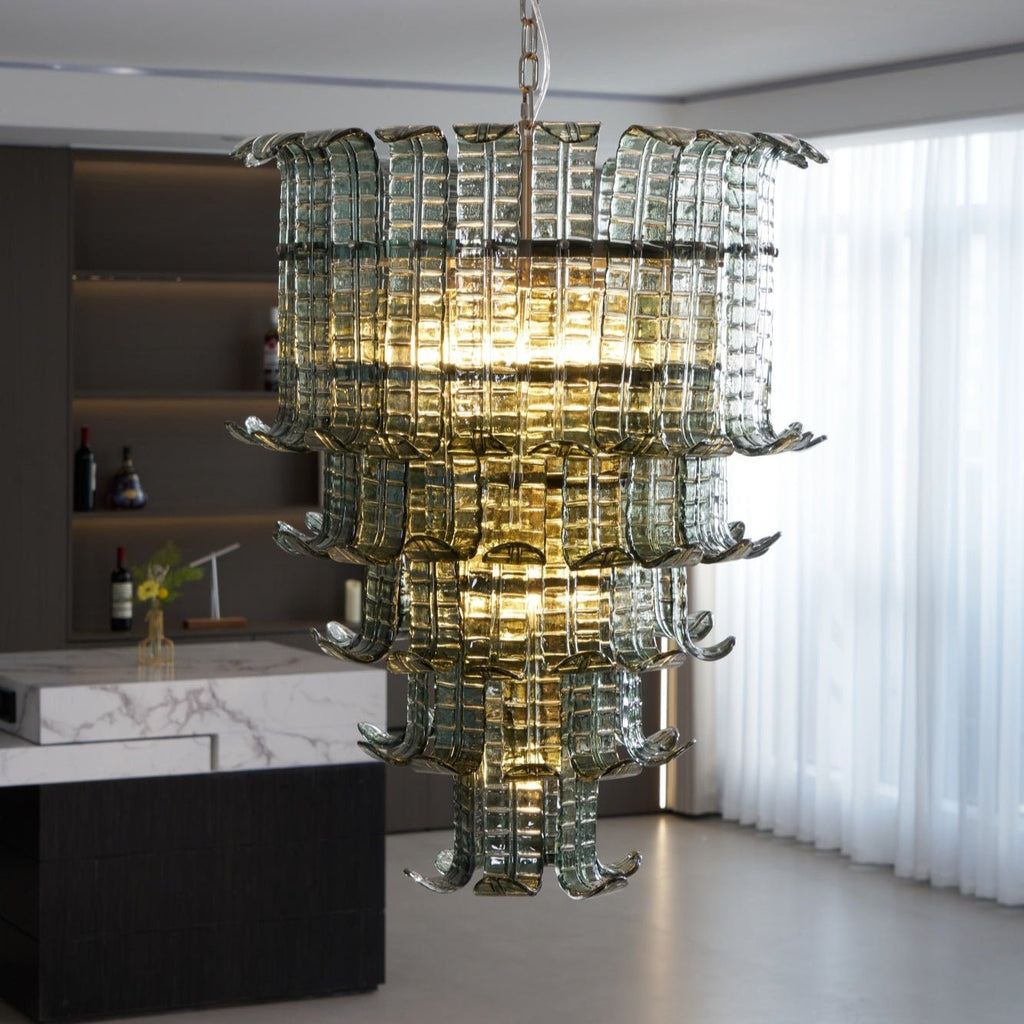 Cascade Murano Glass Chandelier