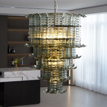 Cascade Murano Glass Chandelier