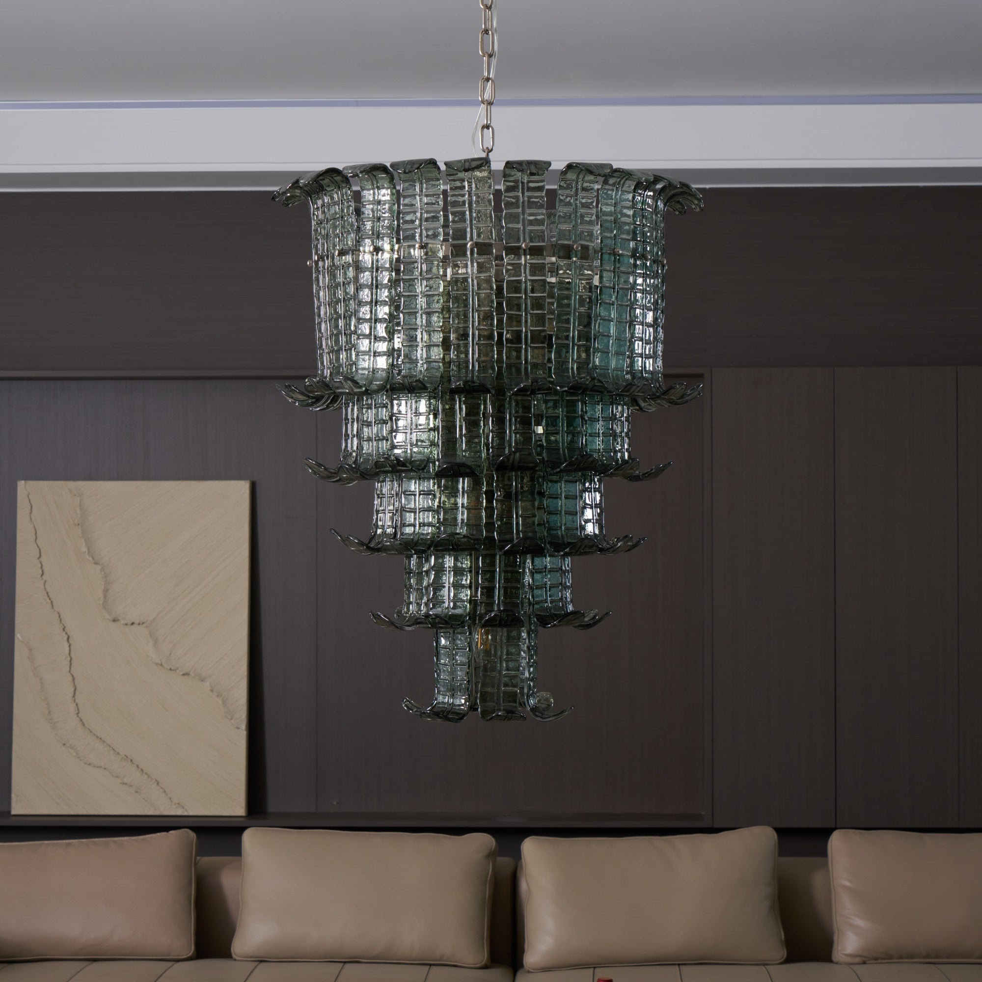 Cascade Murano Glass Chandelier