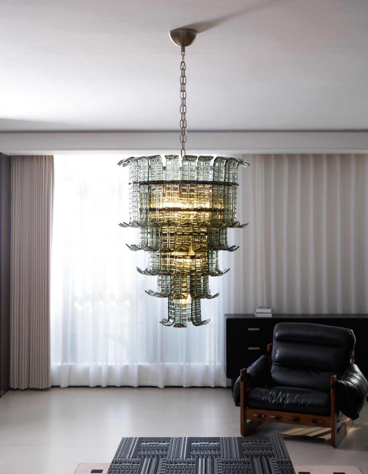 Cascade Murano Glass Chandelier