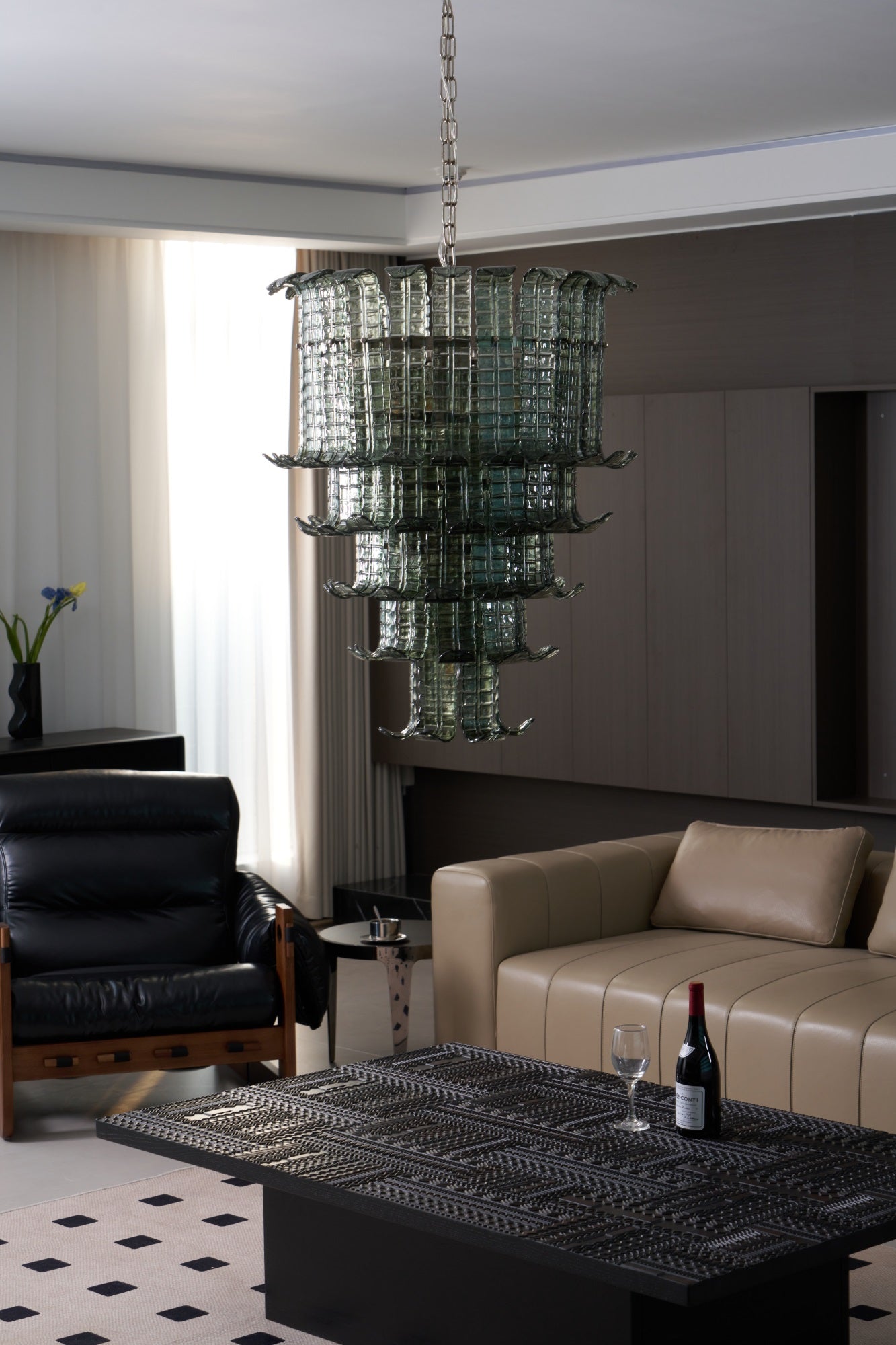 Cascade Murano Glass Chandelier