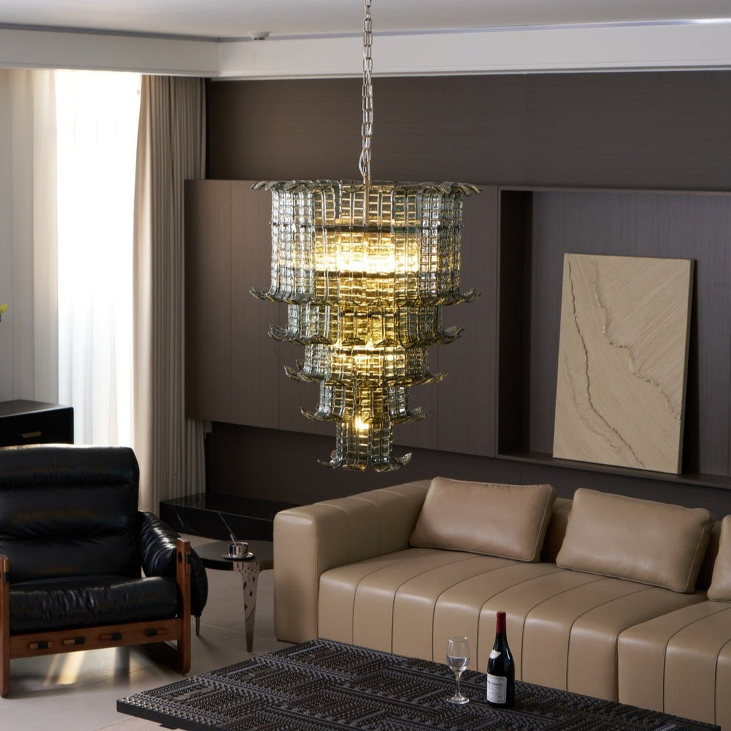 Cascade Murano Glass Chandelier