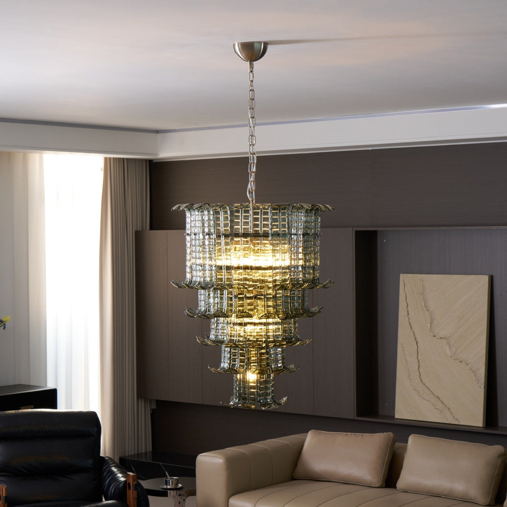 Cascade Murano Glass Chandelier