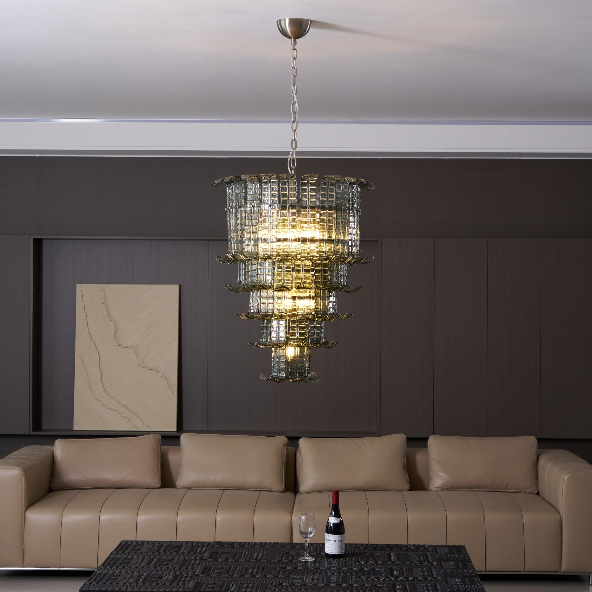 Cascade Murano Glass Chandelier