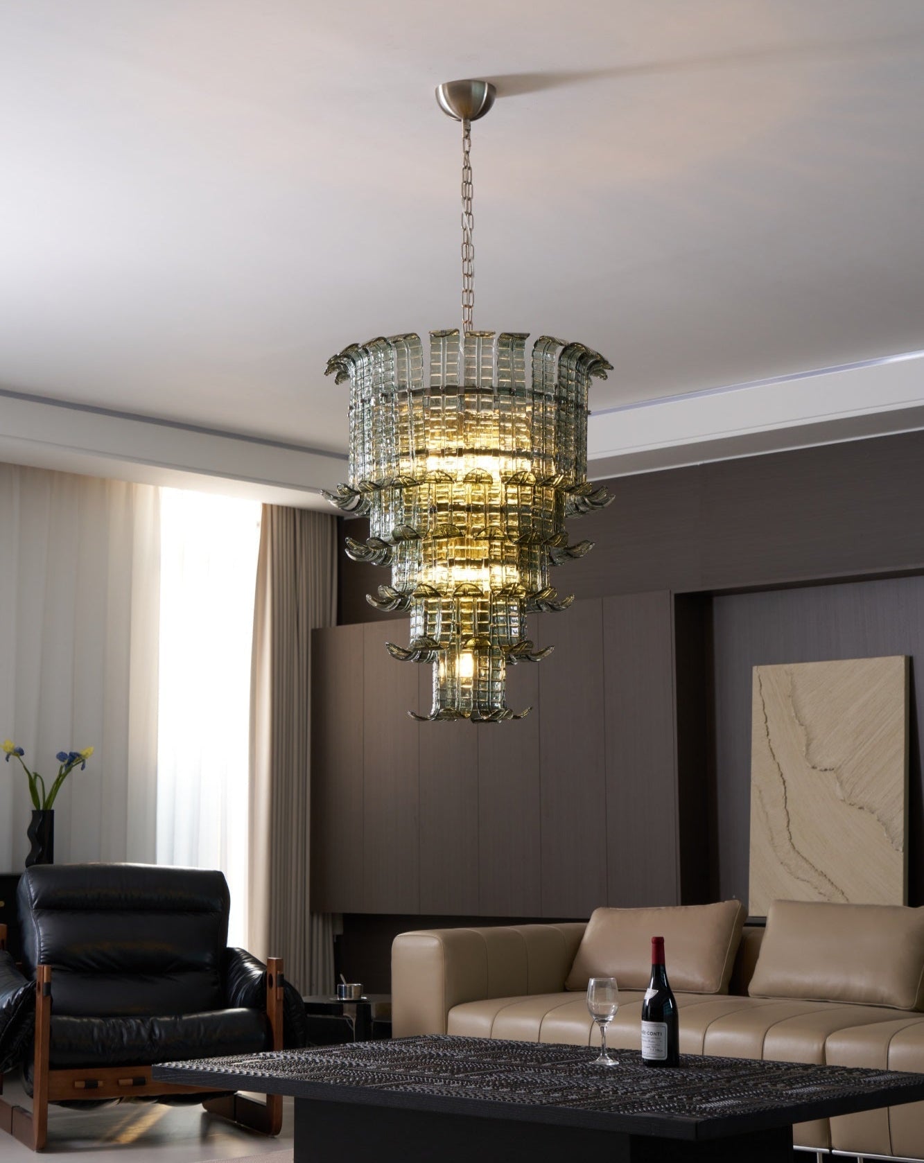 Cascade Murano Glass Chandelier
