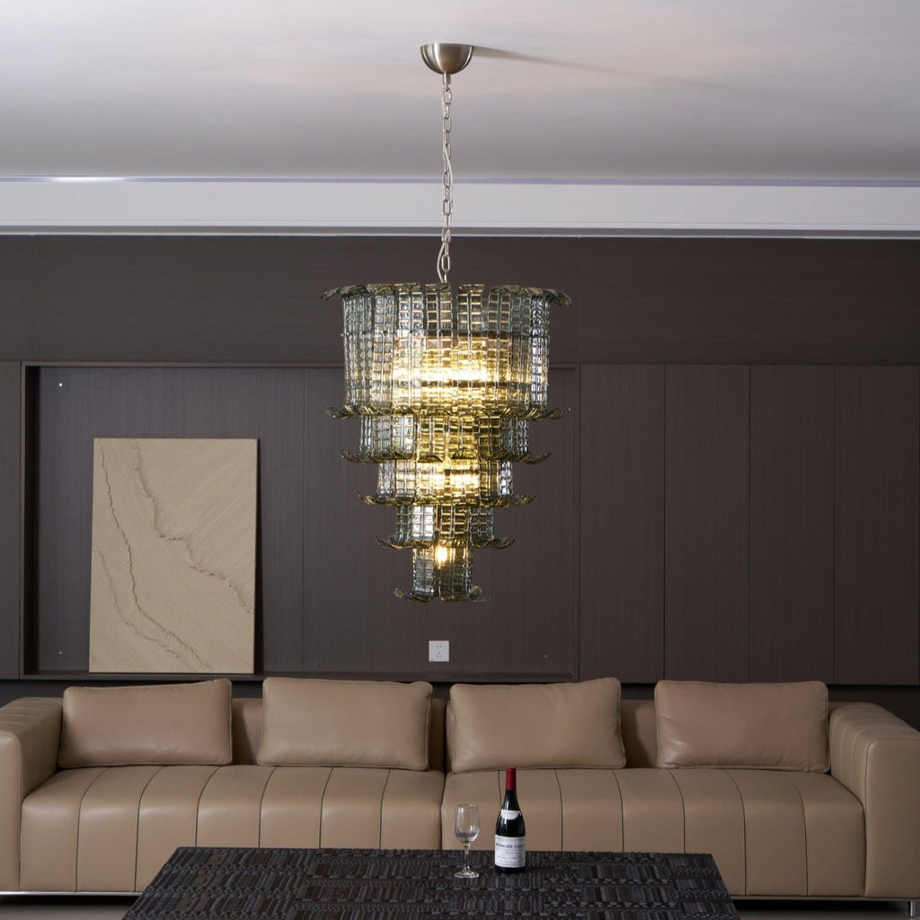 Cascade Murano Glass Chandelier