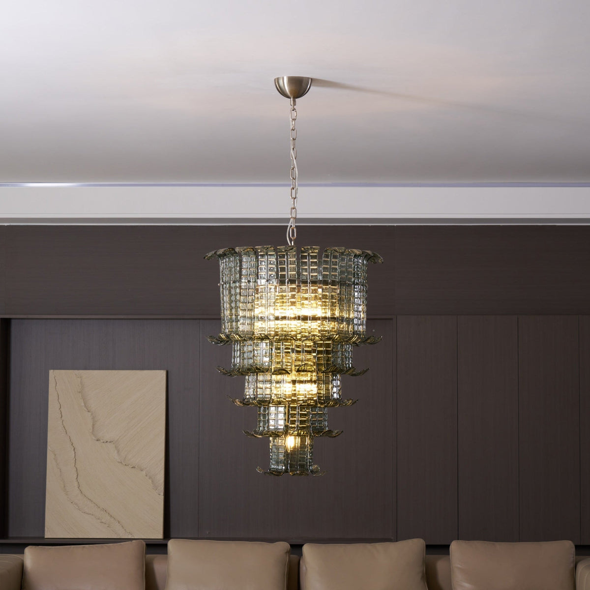 Cascade Murano Glass Chandelier