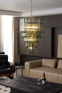 Cascade Murano Glass Chandelier