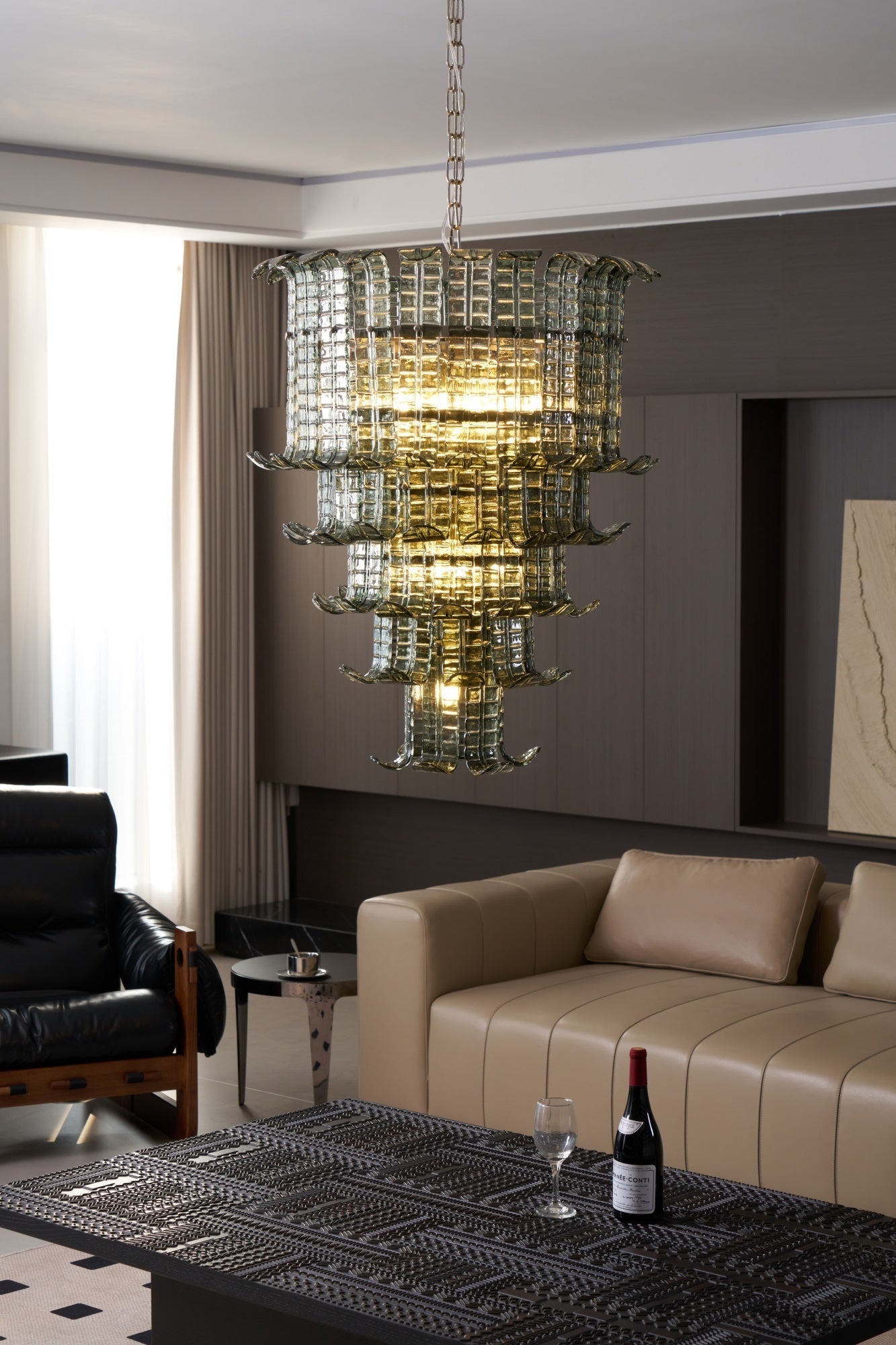 Cascade Murano Glass Chandelier