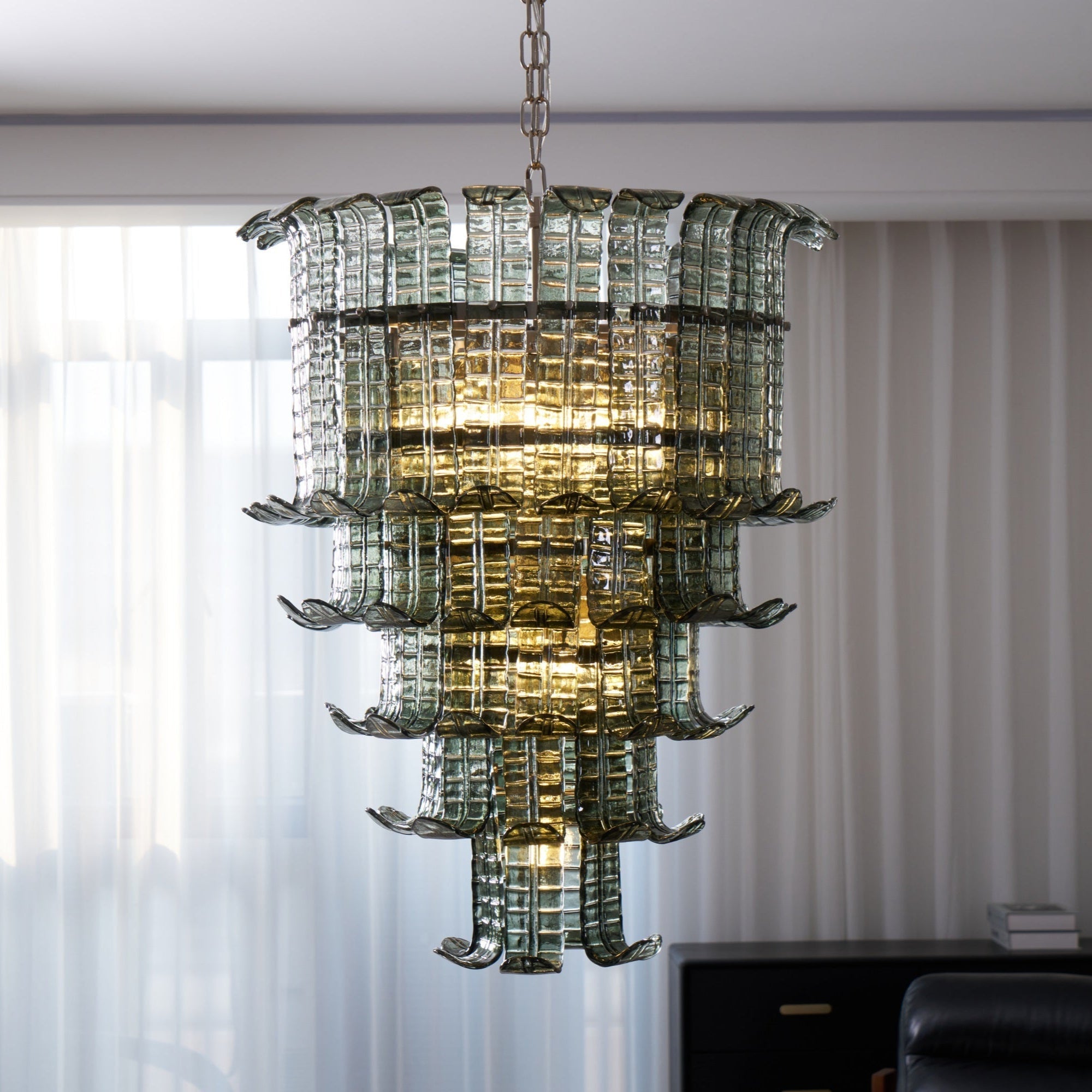Cascade Murano Glass Chandelier