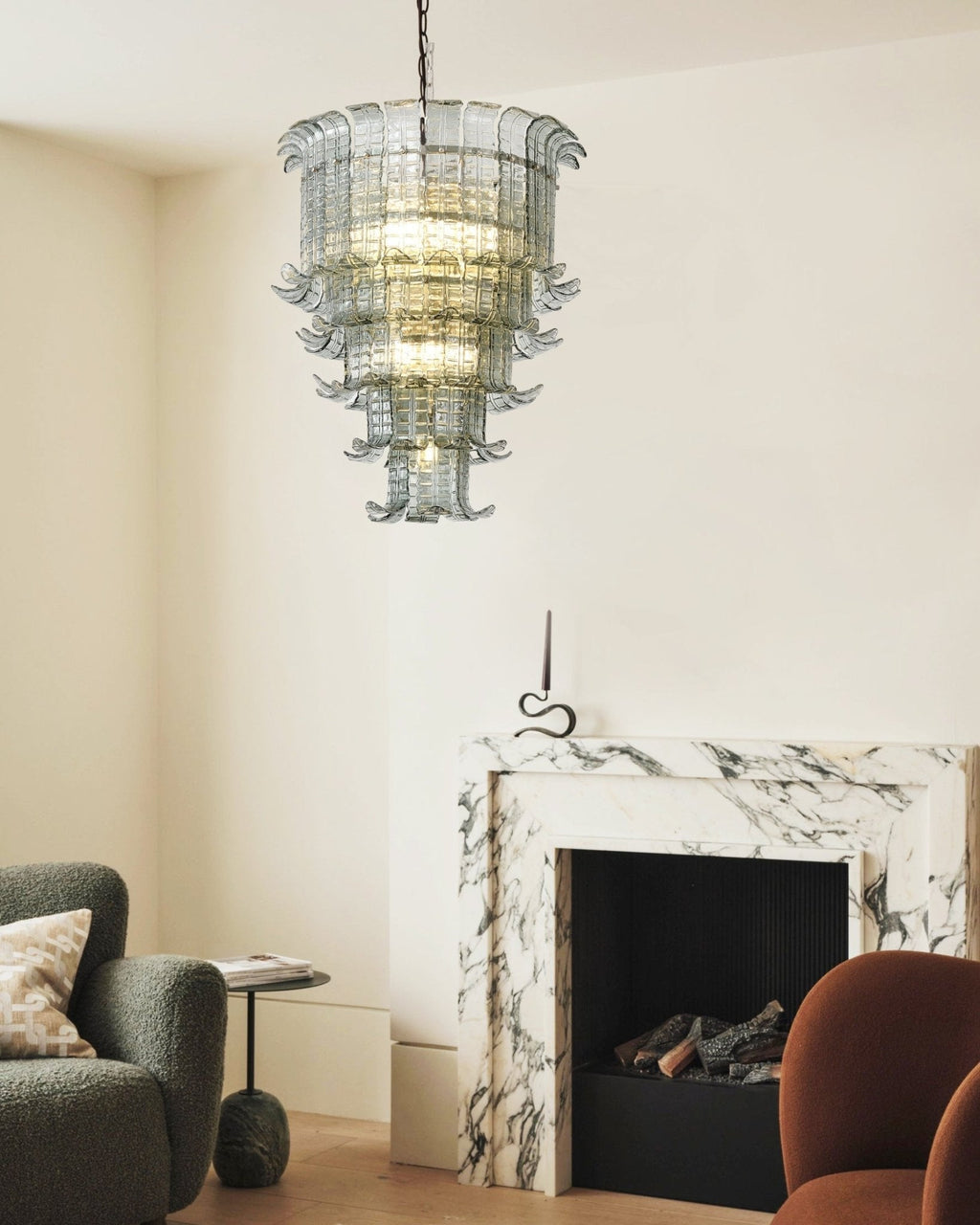 Cascade Murano Glass Chandelier
