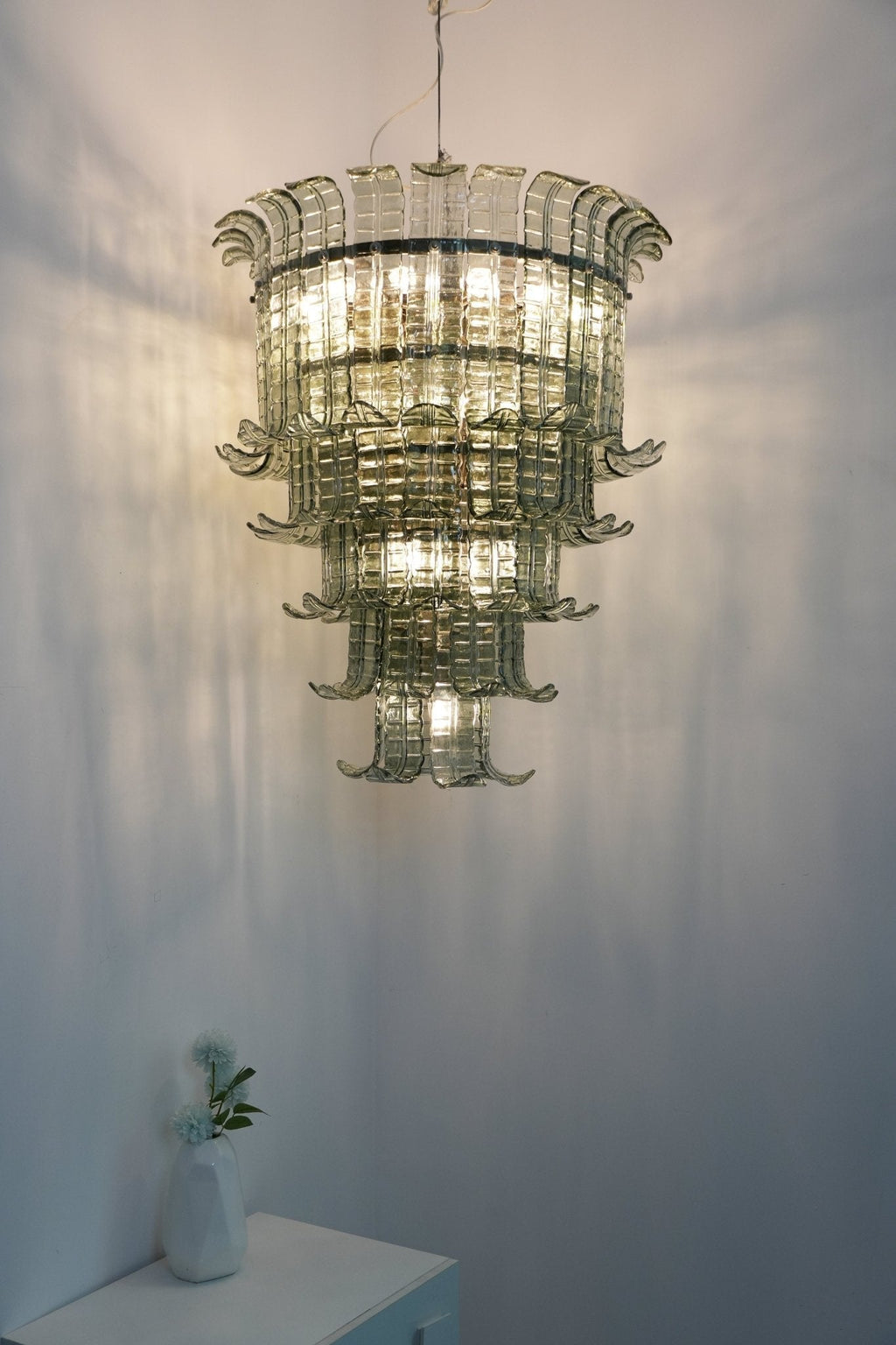 Cascade Murano Glass Chandelier