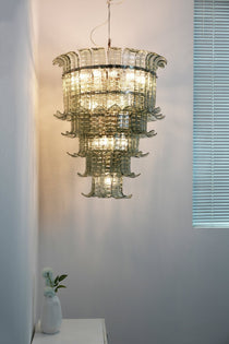 Cascade Murano Glass Chandelier