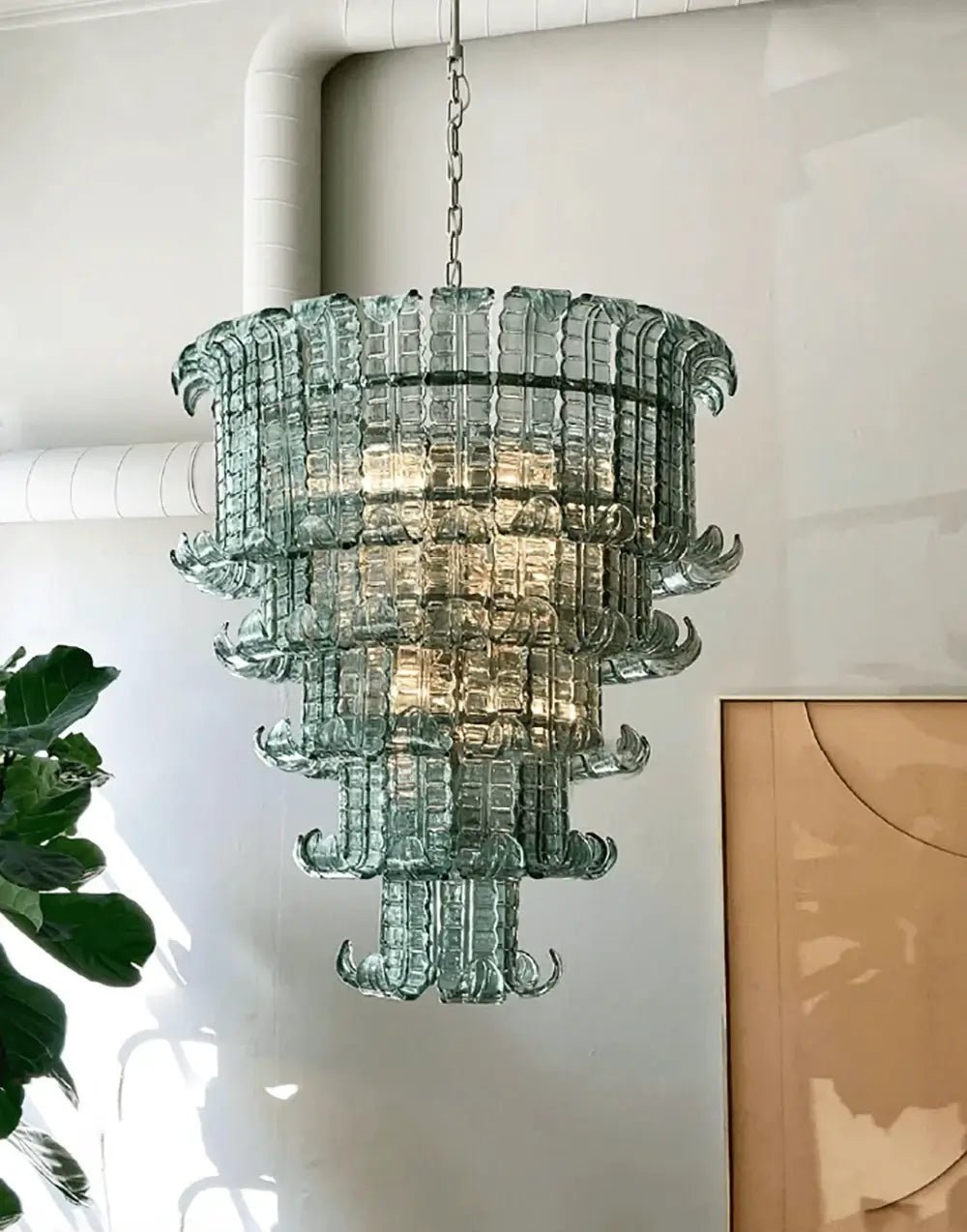 Cascade Murano Glass Chandelier