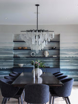 Exquisite Cascading Selenite Disc Chandelier - CasaraHouse