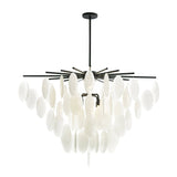 Exquisite Cascading Selenite Disc Chandelier - CasaraHouse