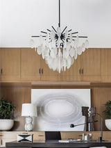 Exquisite Cascading Selenite Disc Chandelier - CasaraHouse