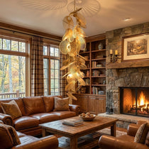 Luxury Cattail Leaf Chandelier - CasaraHouse