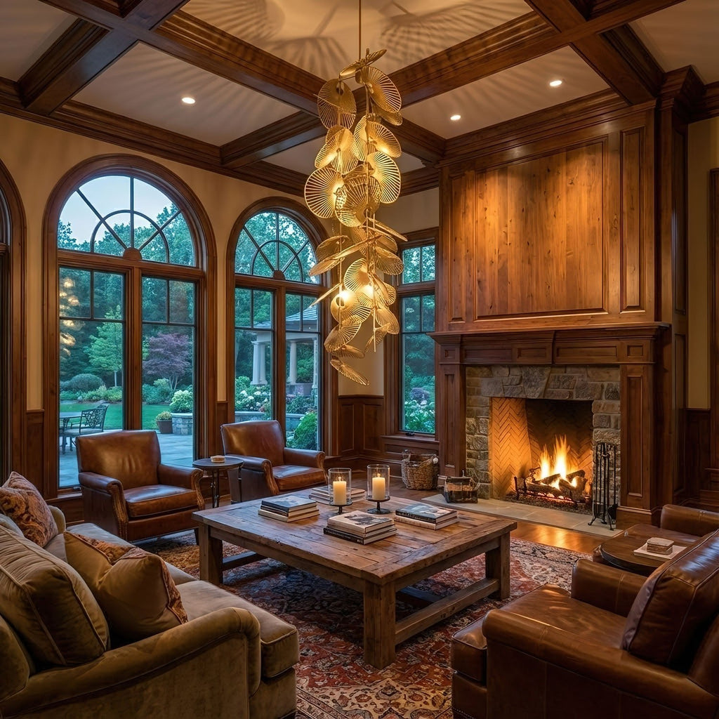 Luxury Cattail Leaf Chandelier - CasaraHouse