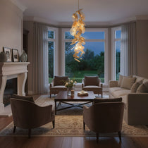 Luxury Cattail Leaf Chandelier - CasaraHouse