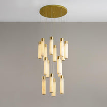 Luminous Alabaster Waterfall Chandelier - CasaraHouse