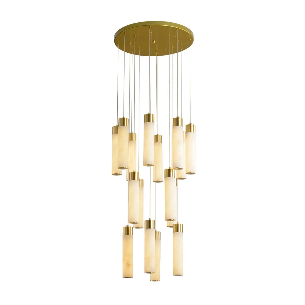 Luminous Alabaster Waterfall Chandelier - CasaraHouse
