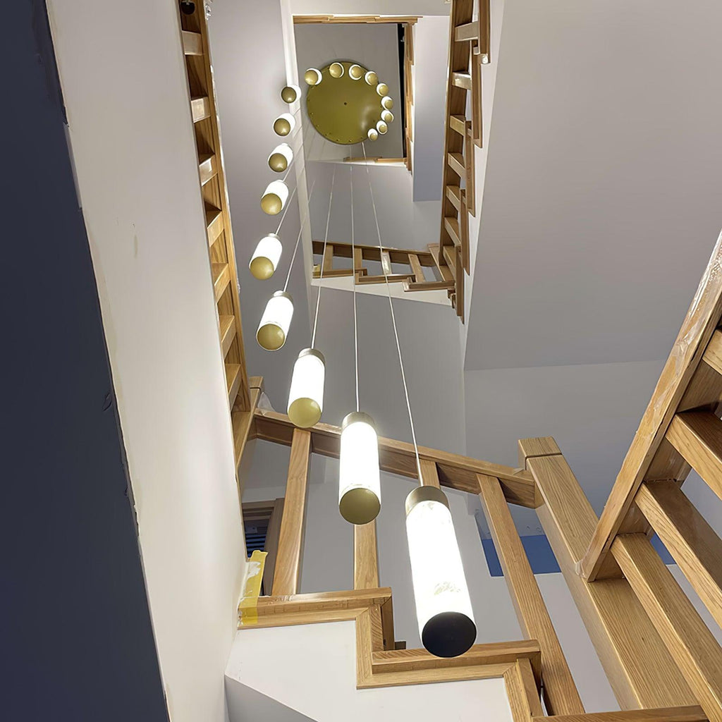 Luminous Alabaster Waterfall Chandelier - CasaraHouse
