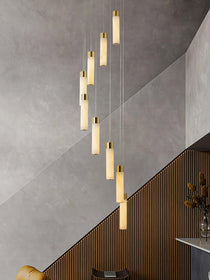 Luminous Alabaster Waterfall Chandelier - CasaraHouse
