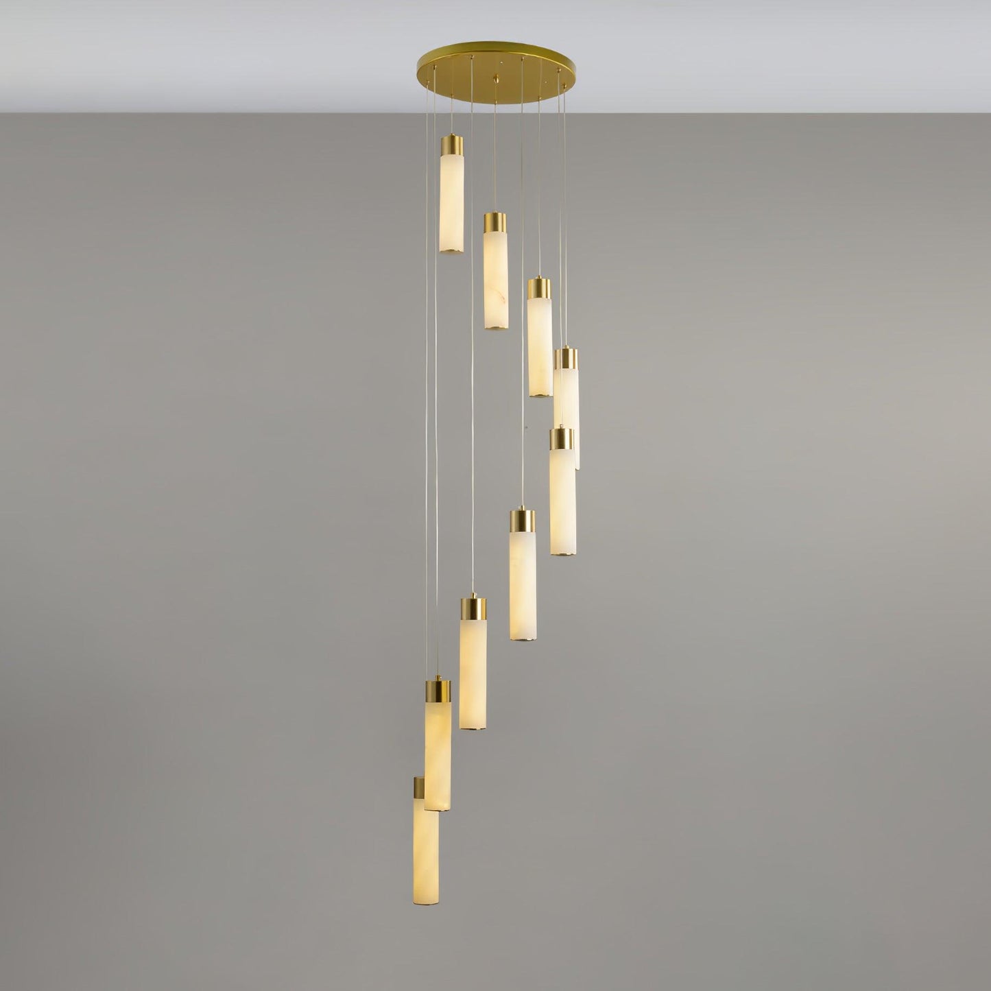 Luminous Alabaster Waterfall Chandelier - CasaraHouse