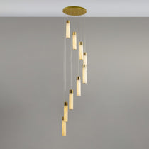 Luminous Alabaster Waterfall Chandelier - CasaraHouse