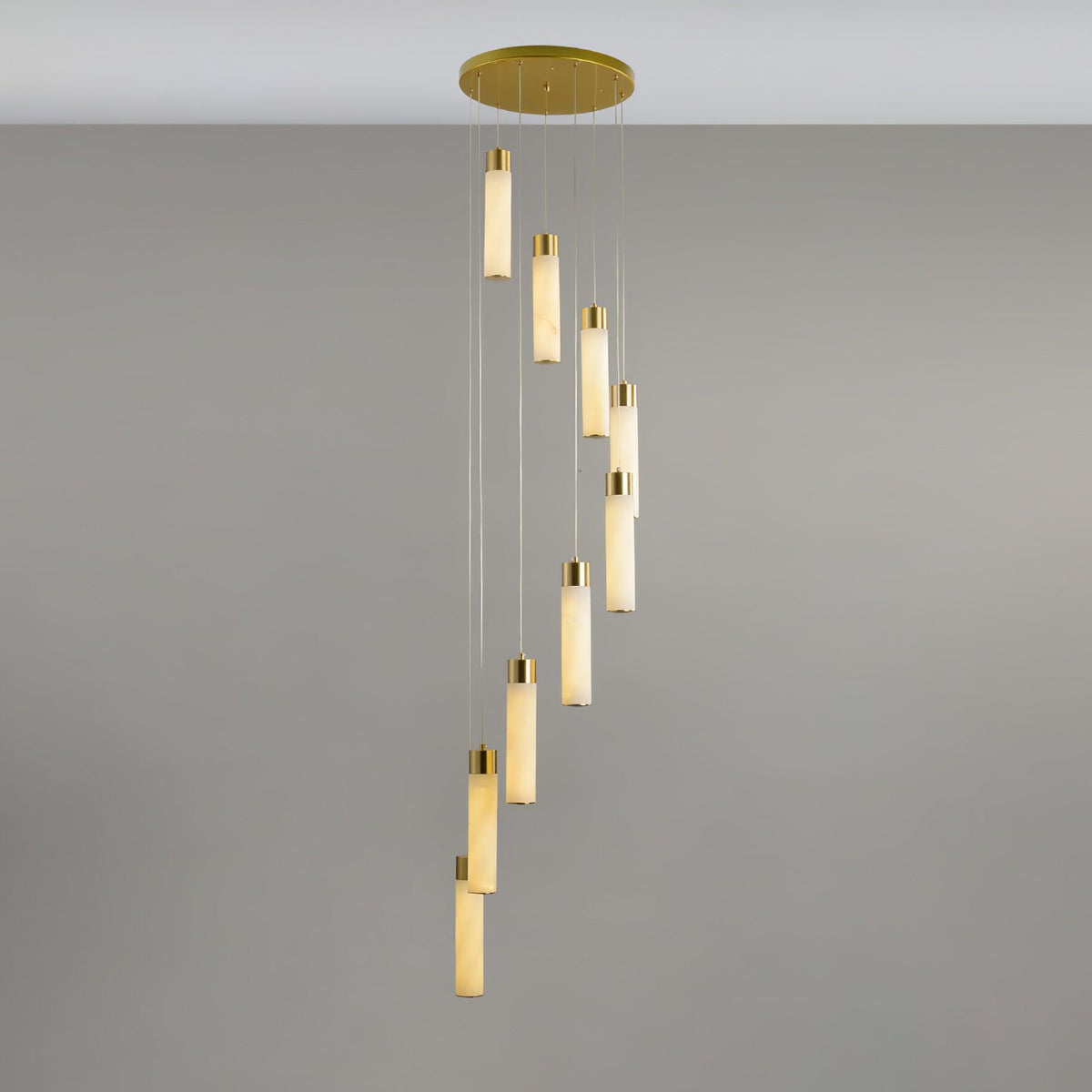 Luminous Alabaster Waterfall Chandelier - CasaraHouse